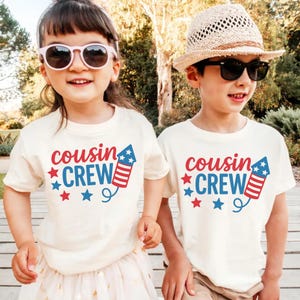 4th of July Cousin Crew Shirts, Red White Blue Kids Tee, 4th of July Matching Shirts, 4th of July Shirts Matching Cousin Shirts