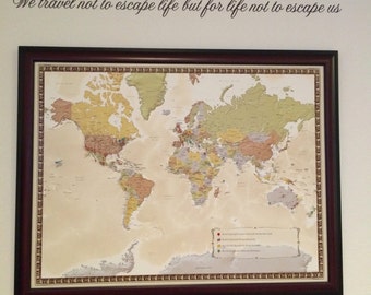 wall decal we travel not to escape life but for life not