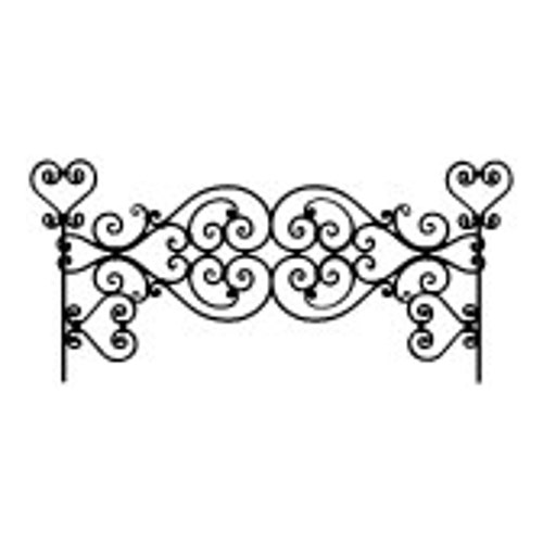 Wrought Iron Headboard Wall Decal Twin Queen Bed Headboard Etsy