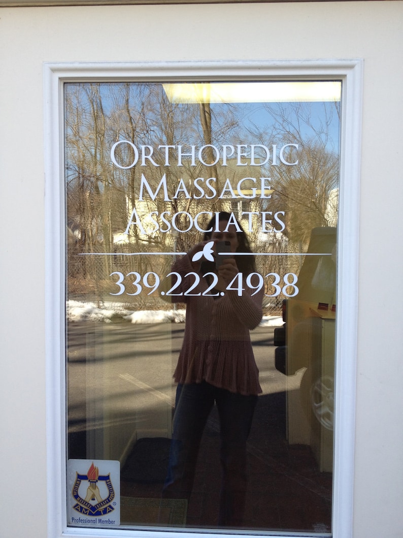 Custom Business Sign Vinyl Decal Etsy