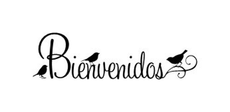 Bienvenidos Vinyl Wall Decal image 1