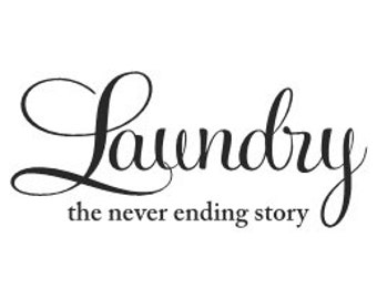 Decal Laundry the never ending story vinyl wall decal