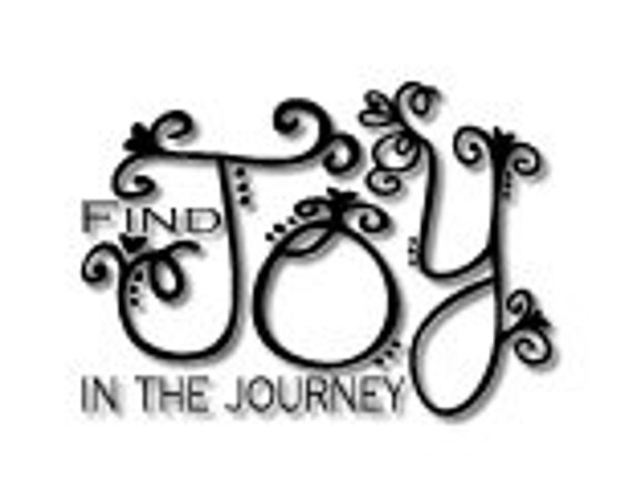 W X 30 H Joy in The Journey Wall Decal Black, 49 W X 30 H Joy in The Journey Wall Decal Black, 49