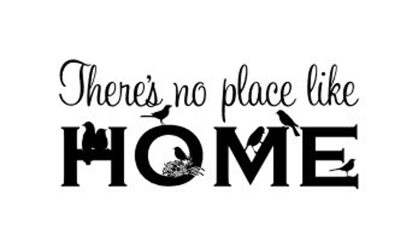 There's No Place Like Home Wall Decal Home Decor Vinyl Etsy