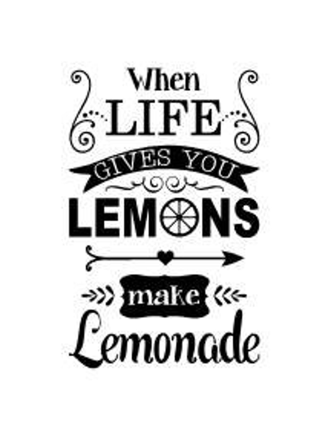 Wooden Jar Board With Caption When Life Gives You Lemon Make Lemonade main image 1