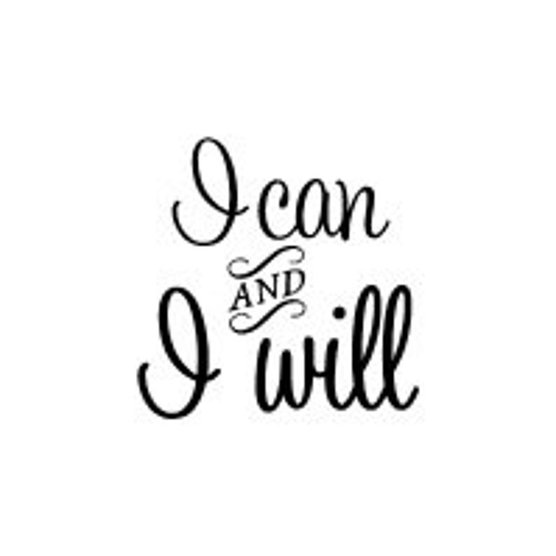 I can and I will laptop decal wall decal mirror decal image 1