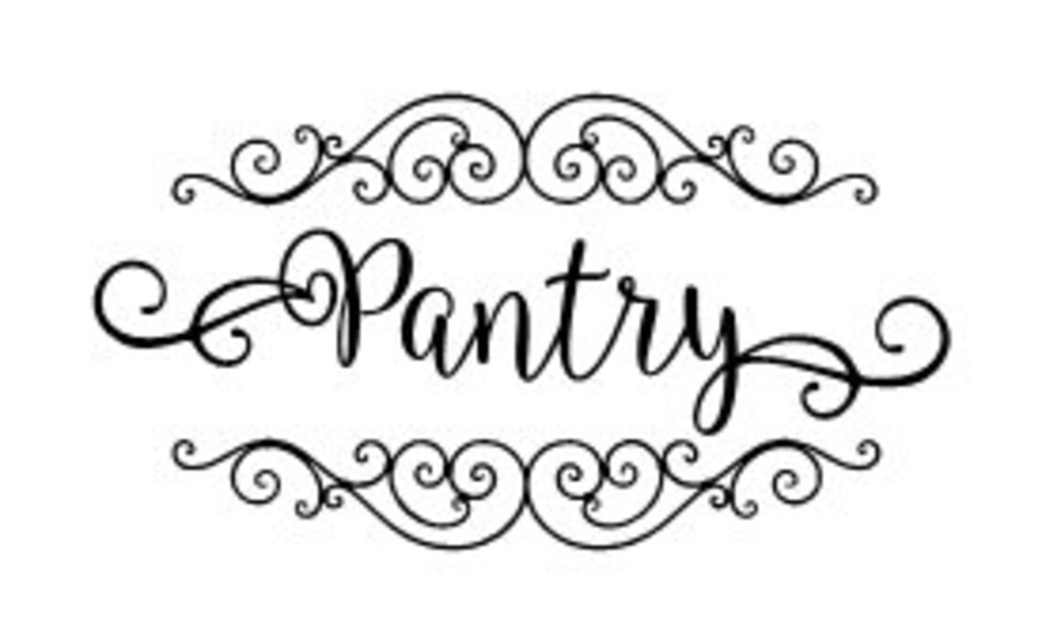Pantry Letrero Pantry Decal Wall Sticker | Etsy