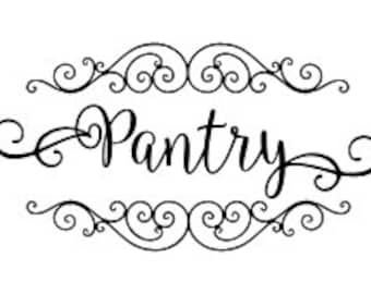 Pantry decal wall sticker