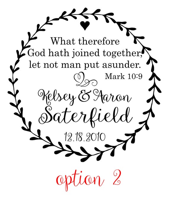 What Therefore God Hath Joined Together Let Not Man Put Etsy