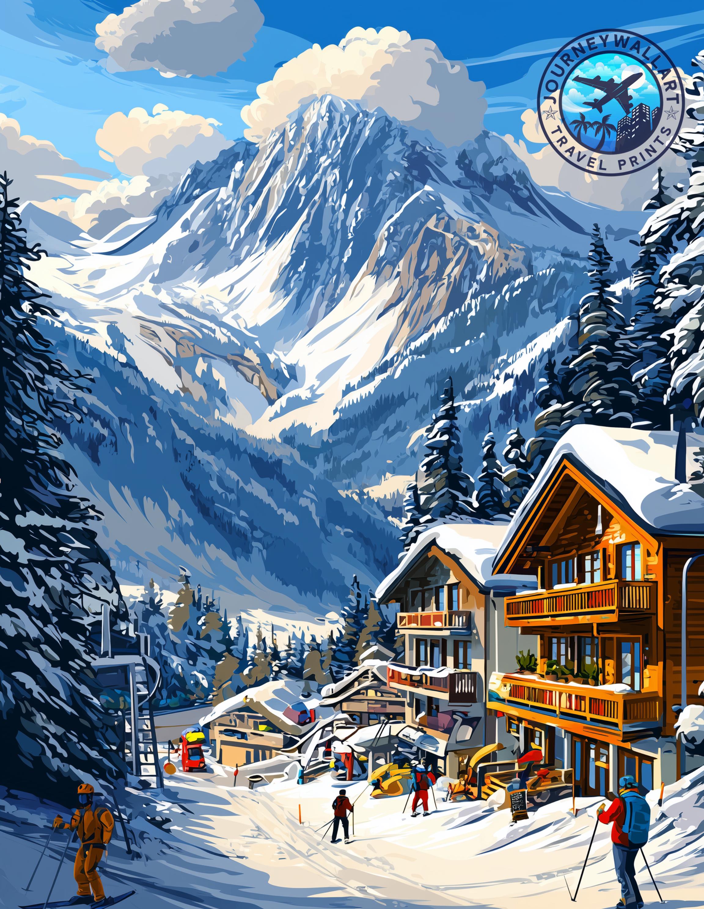 アート・デザイン・音楽 Dessins Tout-Terrain Söll Travel Poster, Söll Travel Print, Söll Austria Wall Art