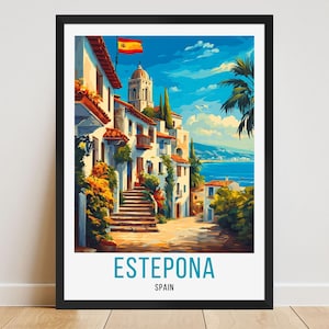 Estepona Travel Poster, Estepona Travel Print, Estepona Wall Art, Estepona Home Decor, Estepona City Posters, Estepona Artwork Prints Gift