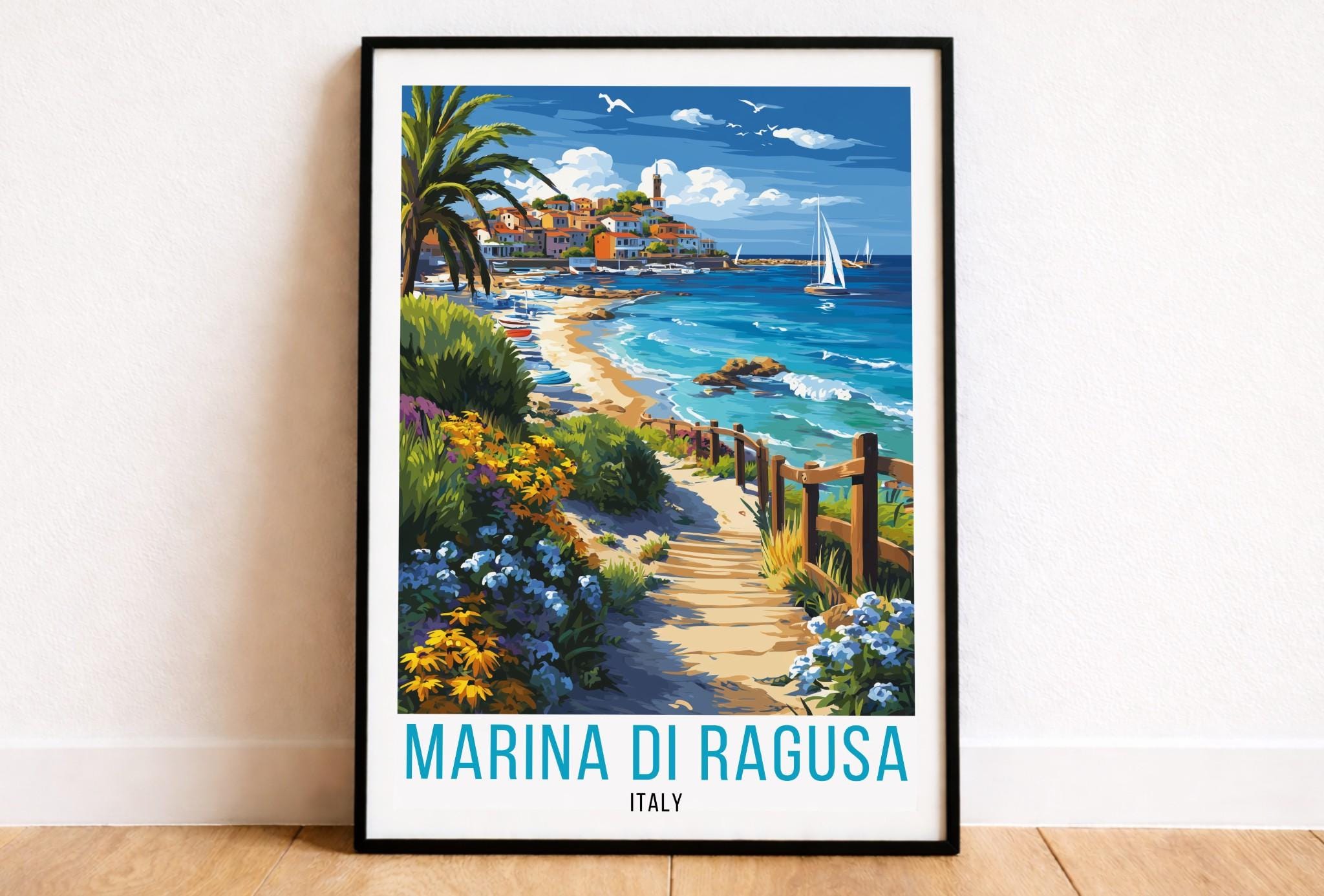 Marina Di Ragusa Poster, Marina Di Ragusa Travel Print, Marina Di