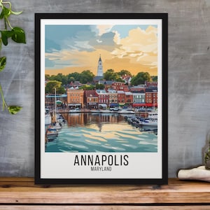 Annapolis Maryland Travel Poster, Annapolis Maryland  Wall Art, Annapolis Maryland Home Decor, Annapolis Maryland Gifts, Annapolis Poster,