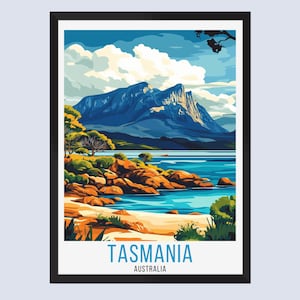 Tasmanien Australien Reise Poster, Tasmanien Australien Reise Poster, Tasmanien Australien Wandkunst, Tasmanien Australien Wohnkultur, Tasmanien Reisegeschenke,