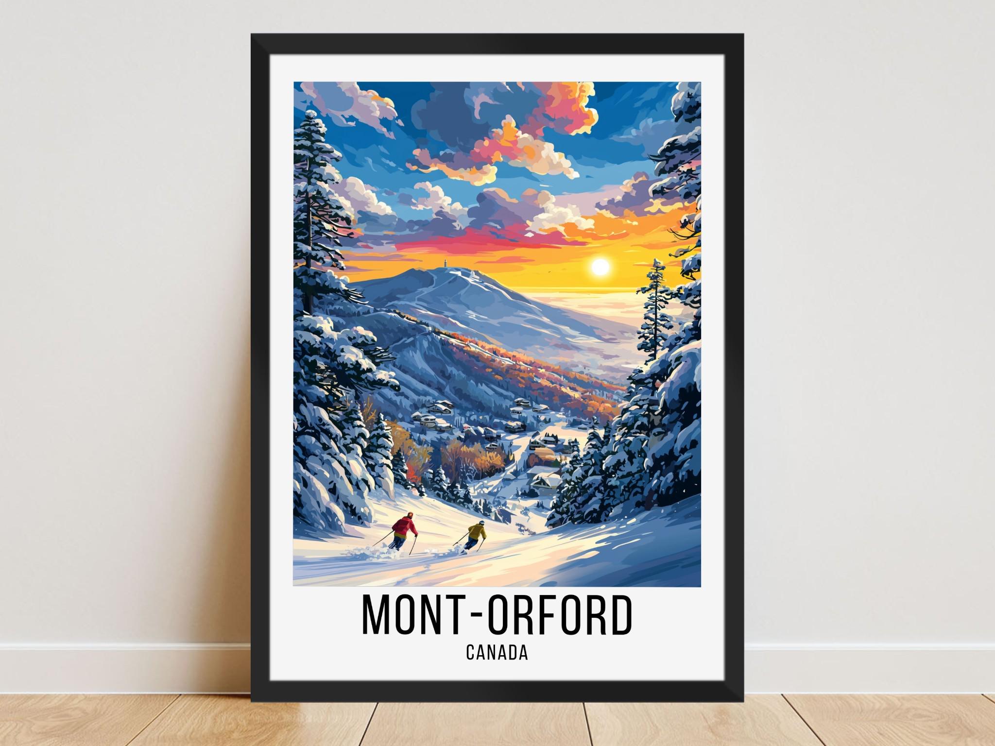 Mont-orford Ski Resort Poster, Mont-orford Travel Print, Mont