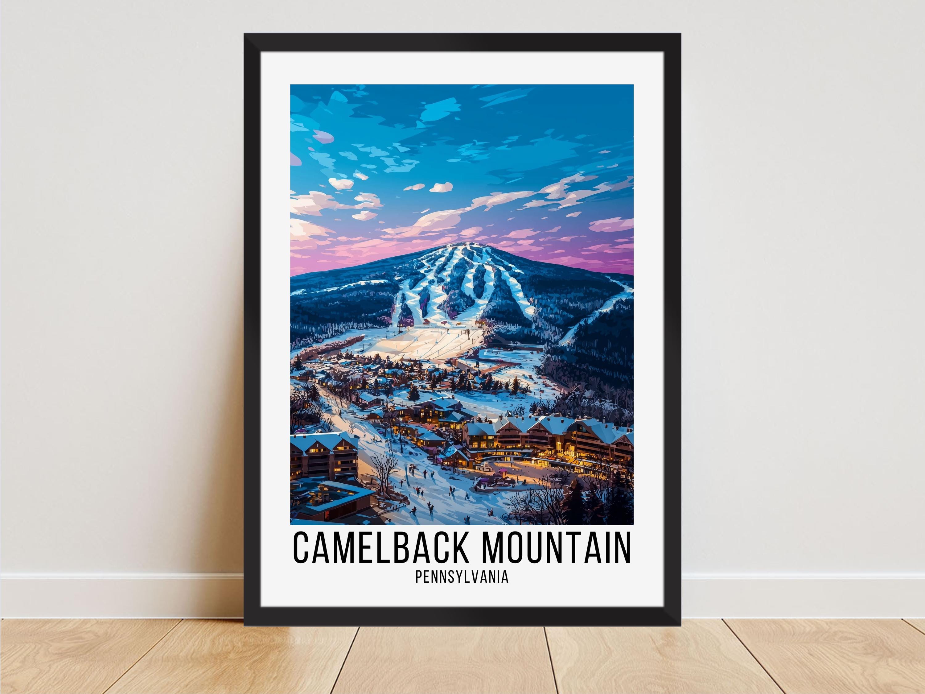 Camelback Mountain Resort Poster, Camelback Mountain Travel Print