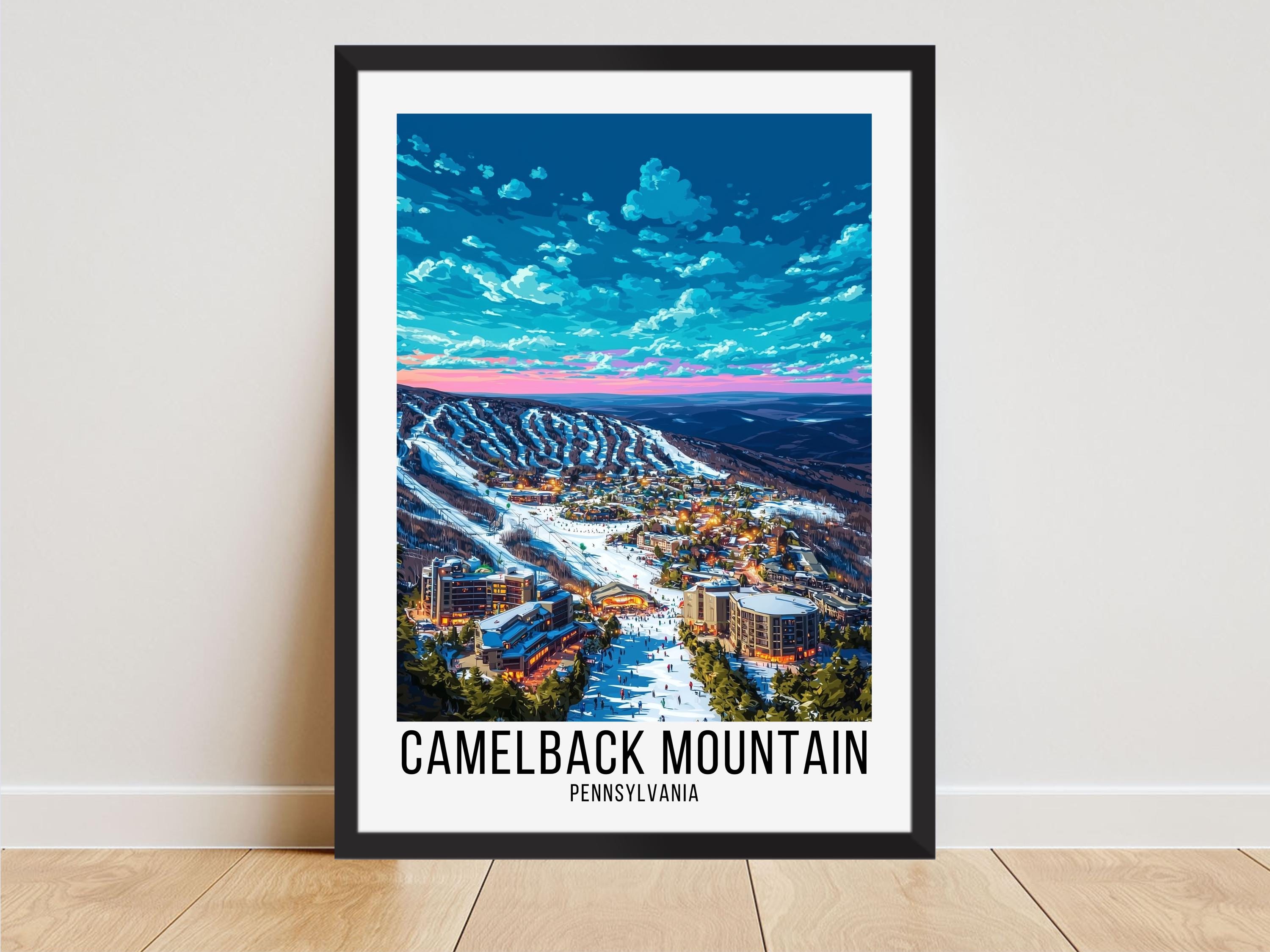 Camelback Mountain Resort Poster, Camelback Mountain Travel Print