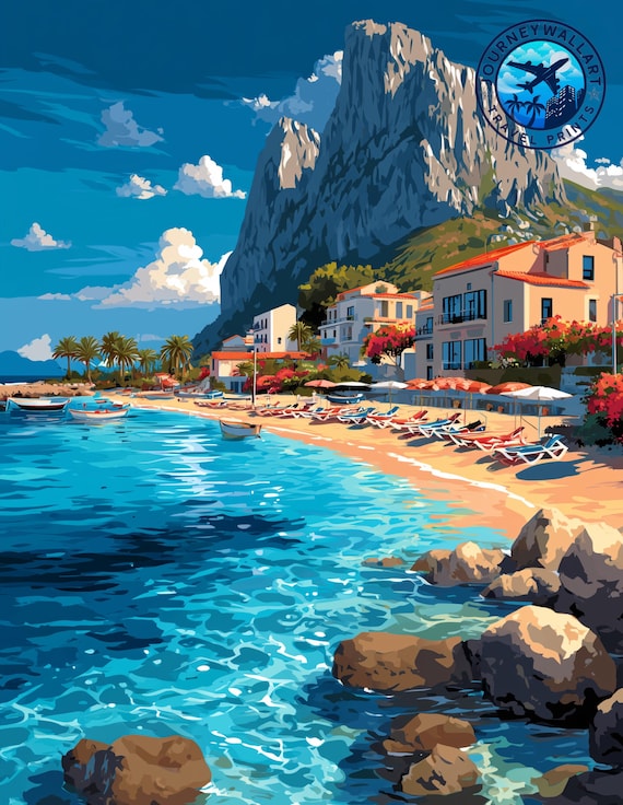 San Vito Lo Capo Travel Poster, San Vito Lo Capo Travel Print, San