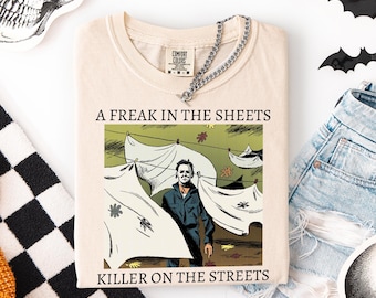 Comfort Colors® Halloween Killers Shirt, Retro Movie Halloween Comfort Shirt,Horror Movie Shirts Halloween Scary Horror Slasher Movie Tee