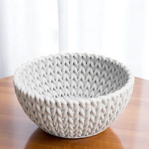 3D Printed, Decorative Bowl, Modern Decor, Minimalist Catch-All Dish, Unique Centerpiece, Eco Friendly Gift for Her, Anniversary Present