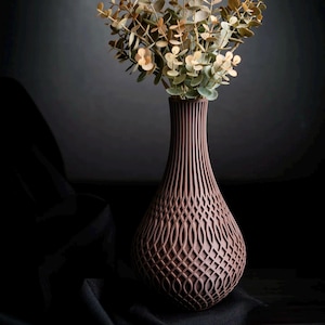 3D Printed Geometric Vase: Modern Minimalist Home Decor