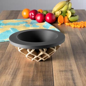 3D Printed, Decorative Bowl, Modern Decor, Stylish Catch-All Organizer, Minimalist Centerpiece, Unique Eco Friendly Gift for Her