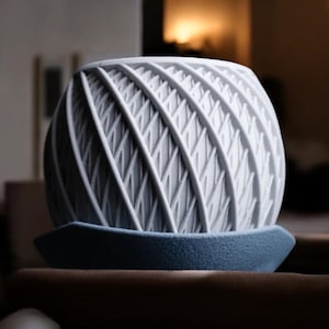 Fioriera Vortex stampata in 3D, fioriera geometrica, fioriera da interno, vaso moderno per piante grasse, decorazione, contenitore per piante unico, accento minimalista per la casa