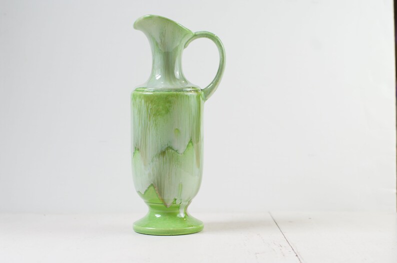 Vintage Royal Haeger Ceramic Vase Green Drip Glaze Ceramic Etsy
