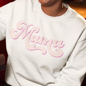 Personalized Mama Sweatshirt, Custom Kids’ Names on Sleeve, Perfect Gift for Moms, Customizable Mama Sweatshirt, Cozy Gift for New Moms