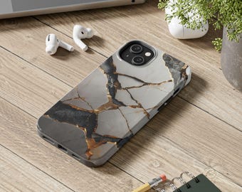 Abstract Marble iPhone Case: Protective Accessory