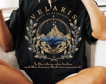 Comfort Colors Velaris City of Starlight Shirt - Acotar Night Court Tee
