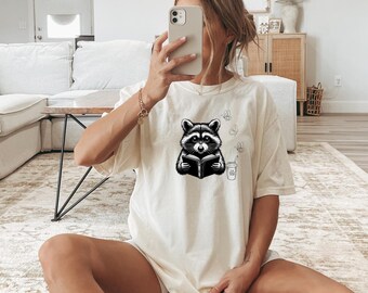 T-shirt livre de lecture Comfort Colors® Raccoon