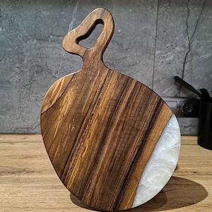 Modern Epoxy Board: Unique Kitchen Decor, Personalized Cutting Board, Cheese Board, Kitchen and Dining, Epoxy Resin Art, Home Gift