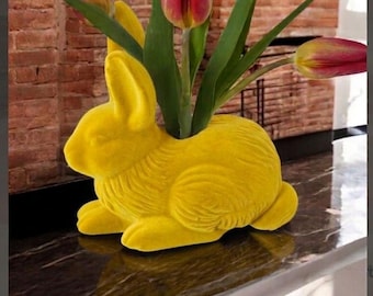Easter bunny different than flower vase