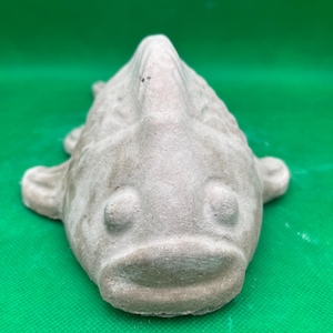 Fish cast stone statue