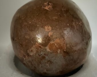 Handgemaakte betonnen bol - Garden Planet-serie, gepolijste stenen bolsculptuur. 1/9
