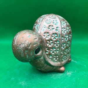 High back Turtle cast stone statue