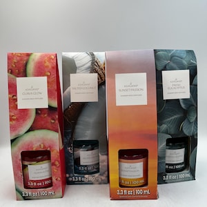 Ashland Summer Reed Diffuser Set, Guava Glow, Saltad Kokosnöt, Sunset Passion, Eukalyptus