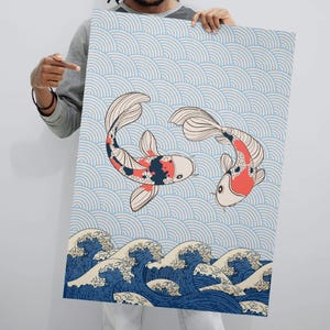 Japandi Wall Art | | Wabi Sabi Art  || Navy Blue Wall Art  | Mothers day gift from kids| Japanese decor