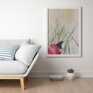 Butterfly Artwork/Nature Decor/Home Wall Art/Fine Art Posters/Abstract Wall Decor/Eccentric Print/Unique Art/Watercolor/Artwork/Bedroom Art