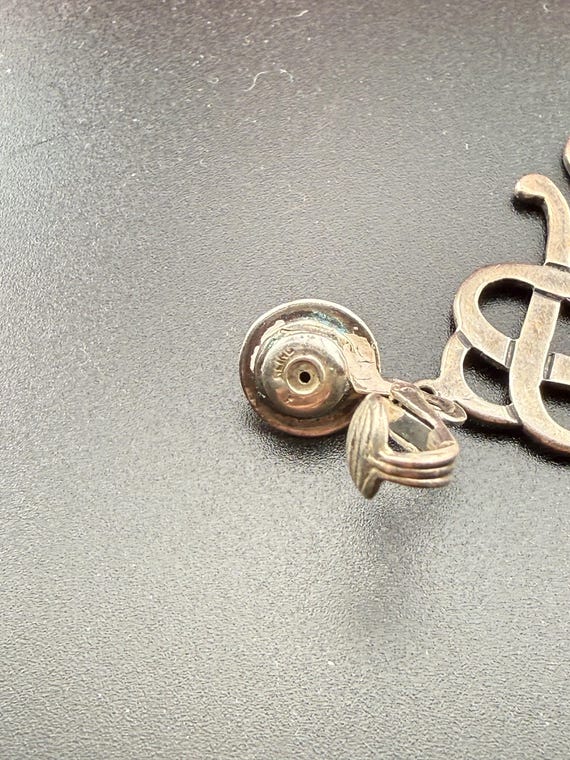 Dramatic drop lattice statement earrings, clip, m… - image 4