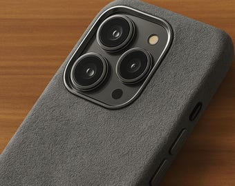 Premium Alcantara iPhone Case | Soft Touch MagSafe Phone Cover | Luxury Slim Grip iPhone Case | Minimalist Gift for Men & Women