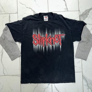 Vintage Y2K Slipknot 2001 Nu Metal Music Band Long Sleeve T-Shirt