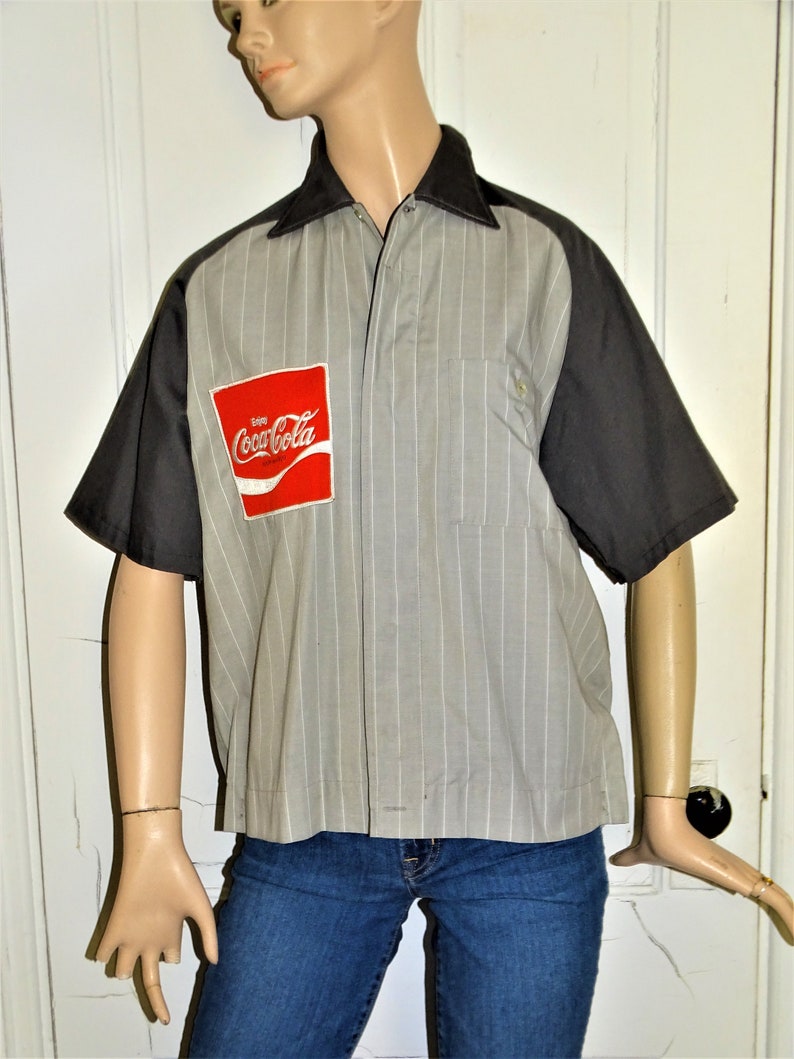 Mens Vintage 1950s LEE Brand Coca Cola Work Shirt Button Down Etsy