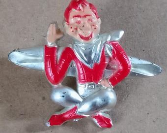 Vintage Plastic Howdy Doody Hair Barrette