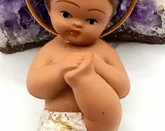 Vintage 3 Inch Nativity Baby Jesus Ceramic Figure