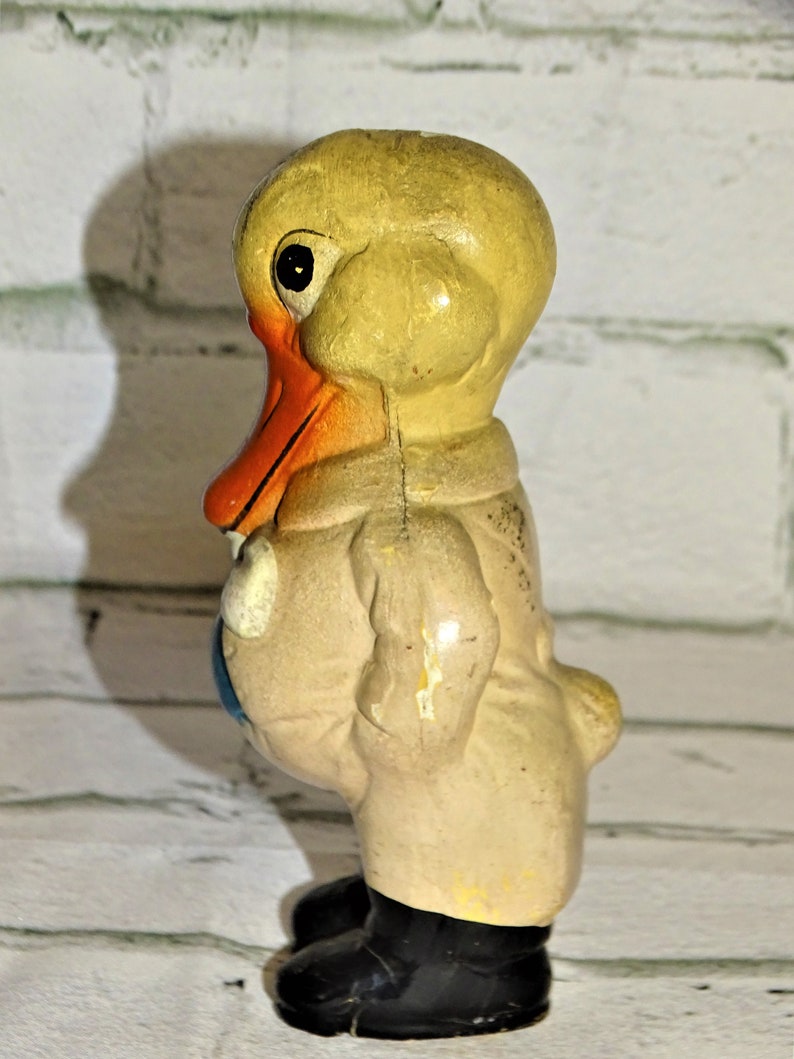 Antique German Made Painted Paper Mache Wood Pulp Portly Etsy