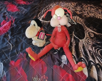 1987 Bill The Cat and 1985 Opus Plushies