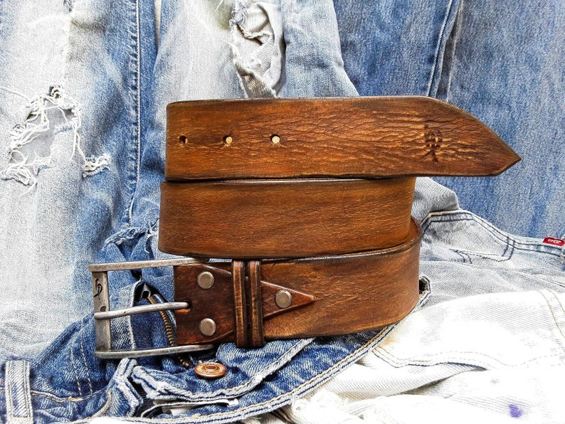 Artisan Leather Buckle Belt Men's Design Fashion - Etsy