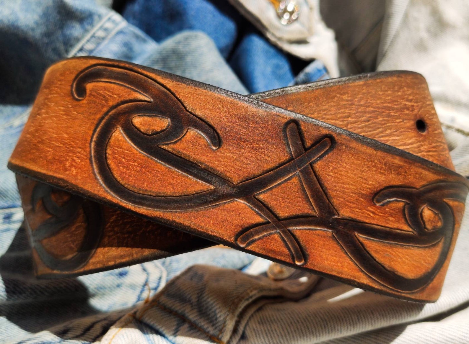 mens brown belt designer